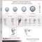 Service Caster 5 Inch SS Blue Polyurethane Wheel Swivel Bolt Hole Caster Set with Brake SCC SCC-SSBH20S514-PPUB-BLUE-TLB-4 - alternate 6